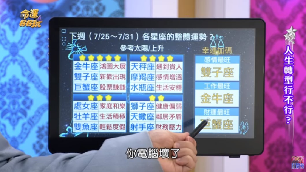 (圖/翻攝自YouTube《命運好好玩 官方頻道》頻道)