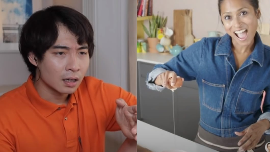 赫莎澄清自己真的知道蛋炒飯的作法。(圖/翻攝自YouTube)