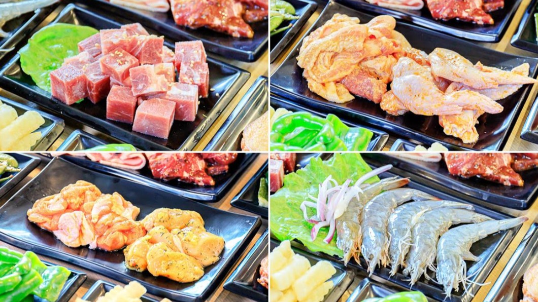 雞腿排、雞翅與多款醃漬肉品風味特別,值得一試。(圖/柚香魚子醬的蹦蹦跳跳提供)
