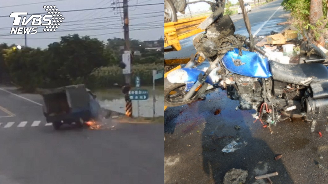 彰化小貨車與機車對撞釀2死 駕駛「頭部嚴重變形」斷氣