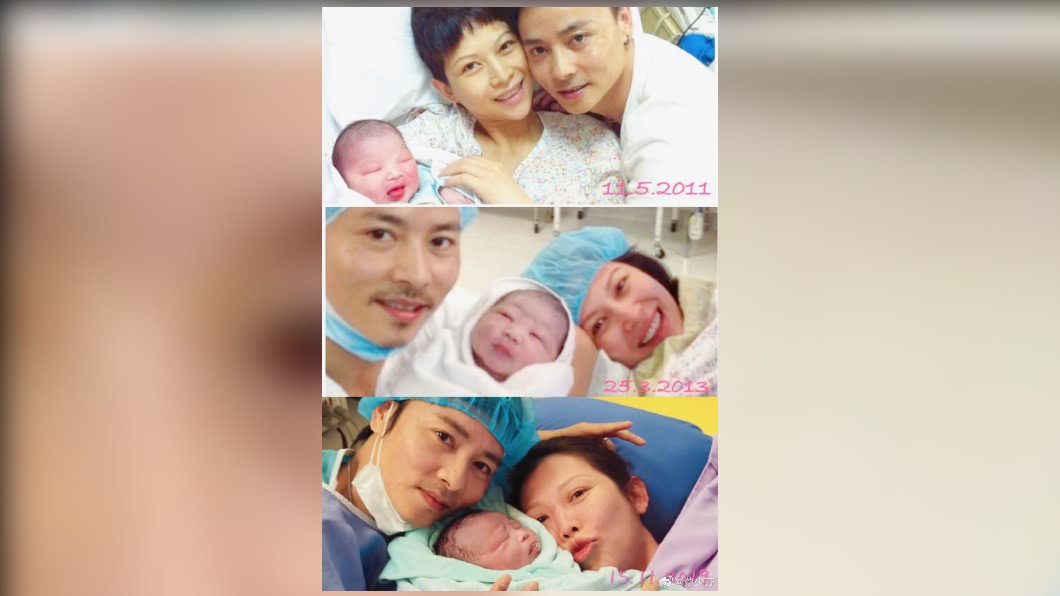 蔡少芬奇蹟似地生下3個孩子，讓她直呼感恩。（圖／翻攝自蔡少芬微博）