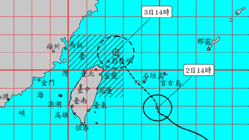 哈格比持續增強！今晚明晨雨勢猛　氣象局：不排除發陸警