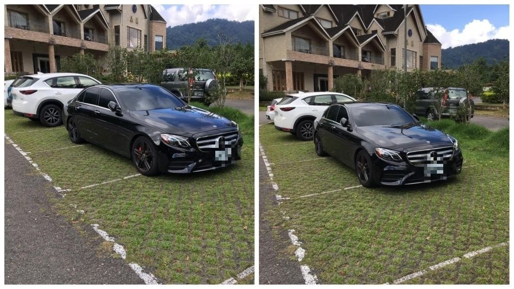 超狂三寶賓士車橫停「3格當1格用」 網:有錢耍任性?