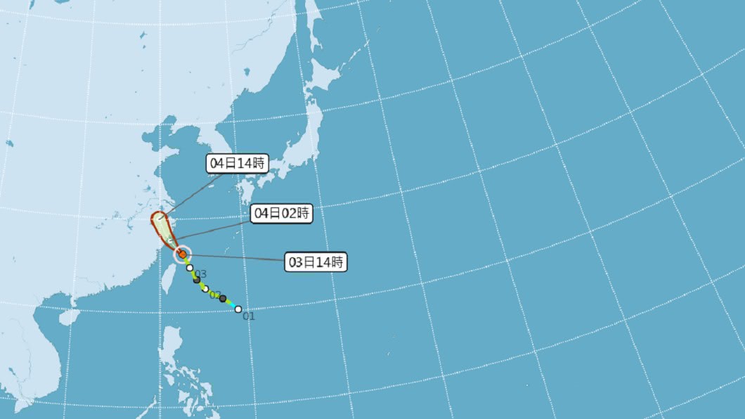 「哈格比」增強為中度颱風 16縣市嚴防豪大雨來襲