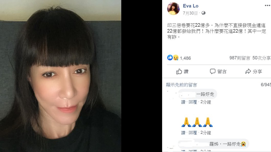 羅霈穎私人臉書發文停留在上月30日。(圖/翻攝自羅霈穎臉書)