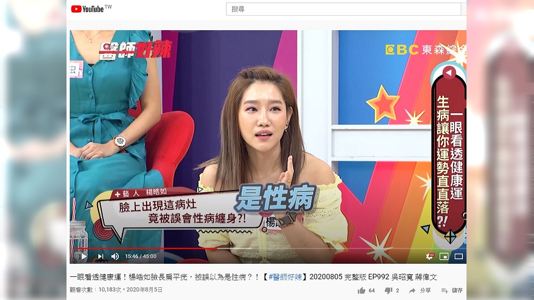 (圖/翻攝自節目《醫師好辣》YouTube)
