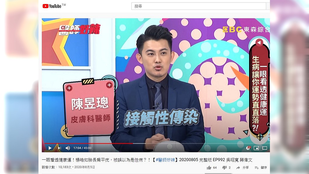 (圖/翻攝自節目《醫師好辣》YouTube)