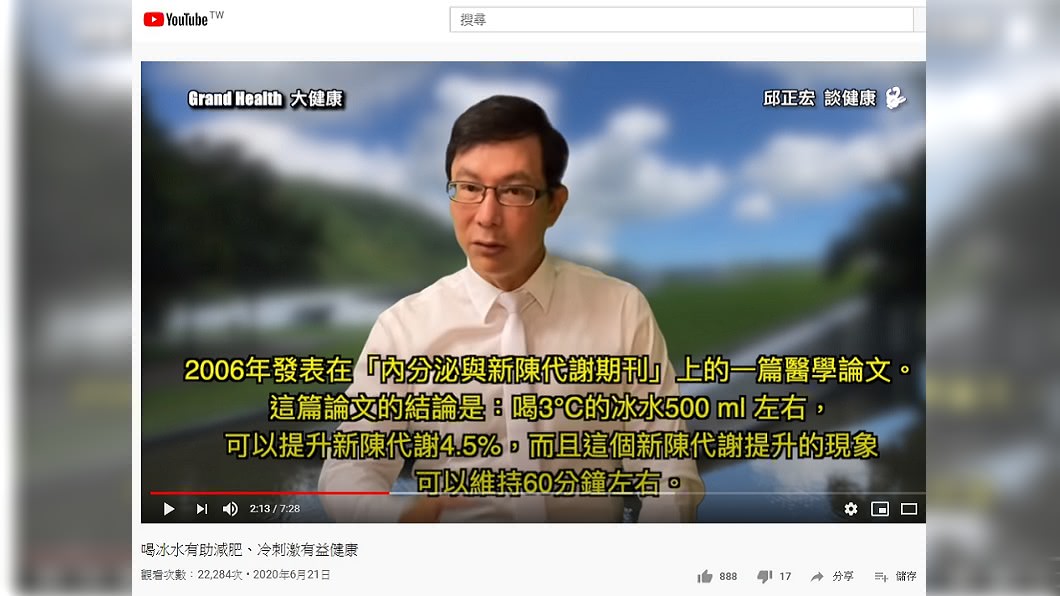 （圖／翻攝自YouTube頻道《Grand Health 大健康》）