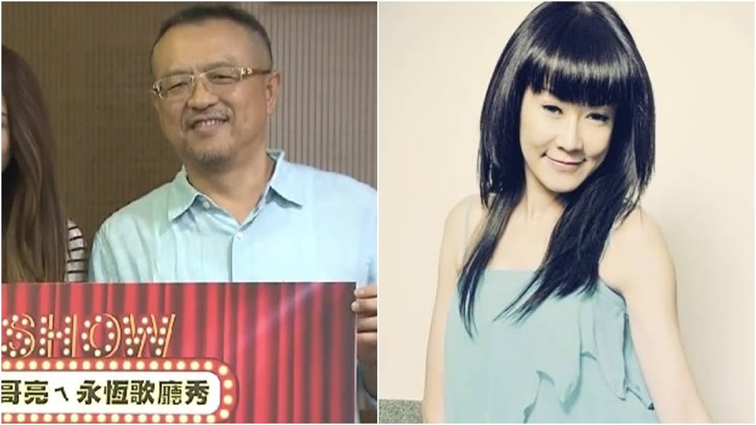 豬哥亮的兒子謝順福(左)今前往靈堂弔唁羅霈穎。(圖/TVBS資料畫面、翻攝自羅霈穎臉書)