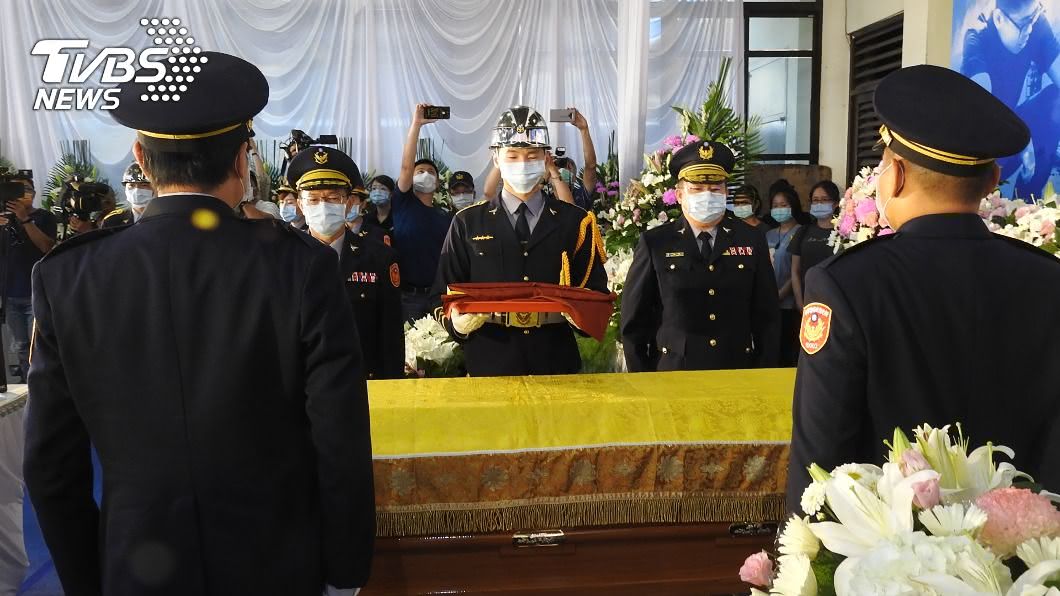 今（12）日為警員楊庭豪公祭。（圖／中央社）