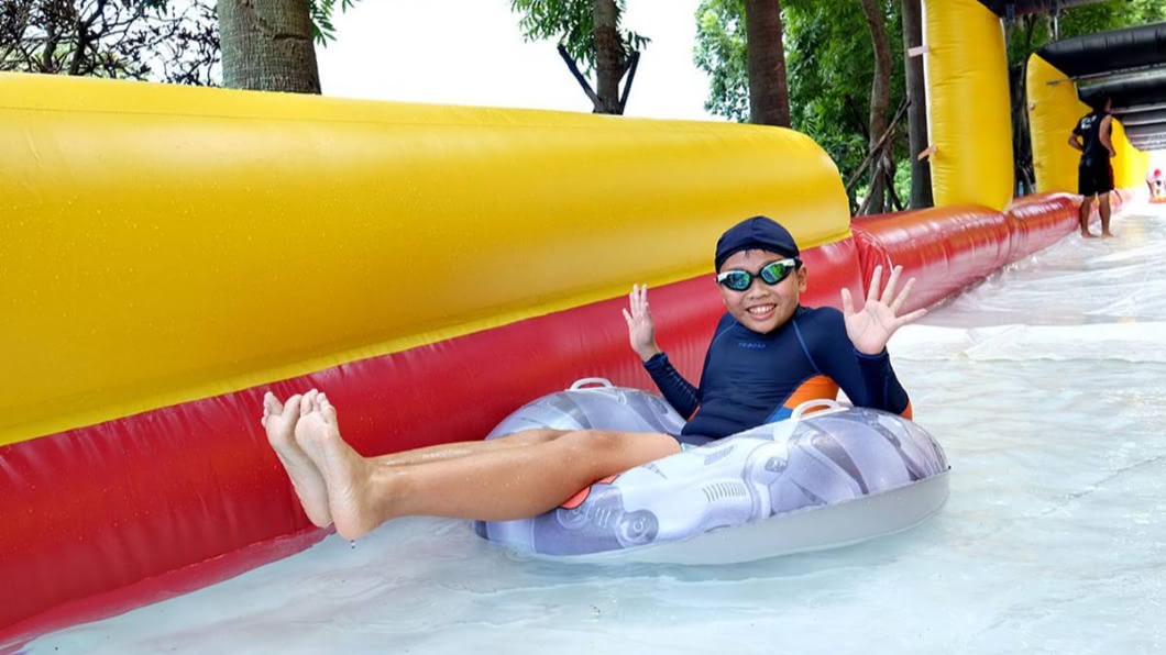 今年「熊讚水樂園」地點是台北公館自來水園區,一張門票可以玩2個園區。(圖/台北旅遊網提供)