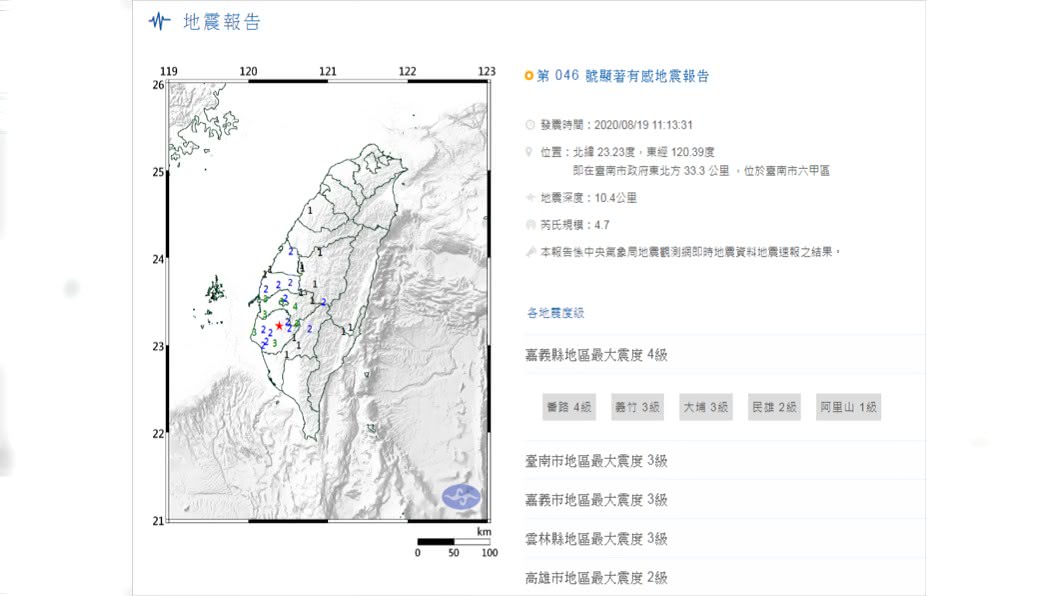 （圖／翻攝自中央氣象局）