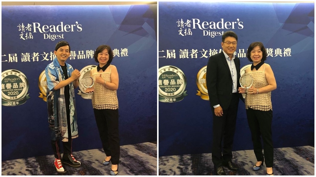 除了黃子佼之外,律師謝震武也獲得「最受信賴新聞時事主持人」獎項。(圖/翻攝自Order 歐德傢俱連鎖事業臉書粉絲團)