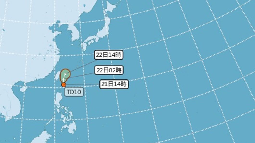 菲律賓熱低壓最快明深夜成颱 發布海陸警機率低