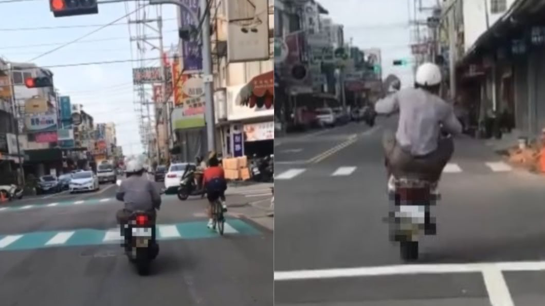 腳就不落地!阿伯停紅燈「機車跳恰恰」路過騎士笑瘋