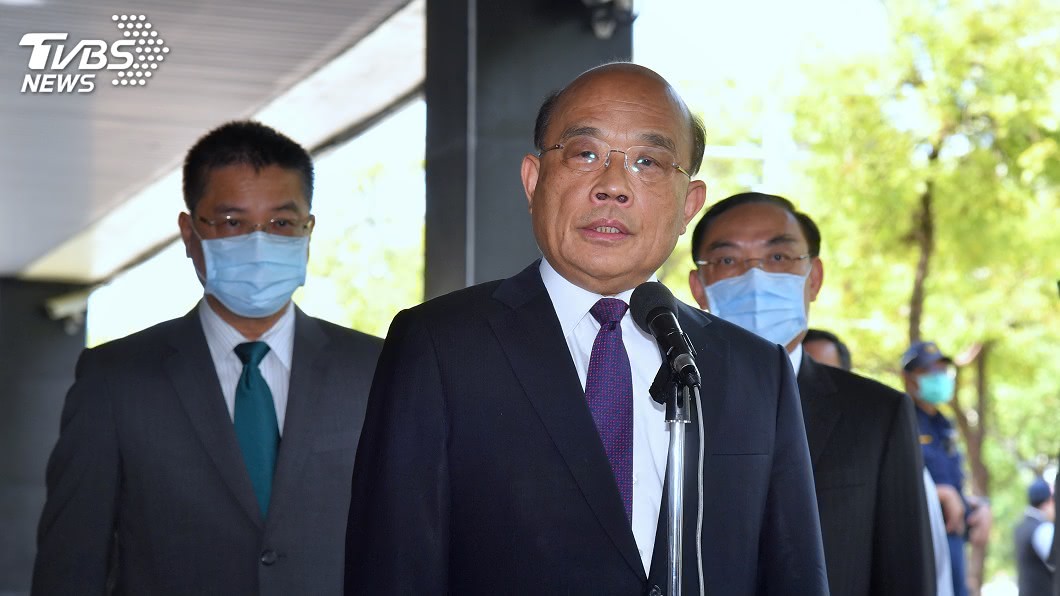 蘇貞昌:面對侵略勿唱衰自己 「一把掃帚」講的是決心