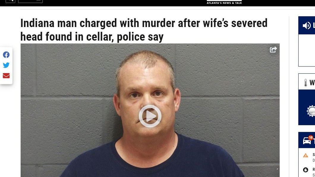 當地警方已經將死者的丈夫逮捕歸案。(圖/翻攝自印第安納波利斯星報)