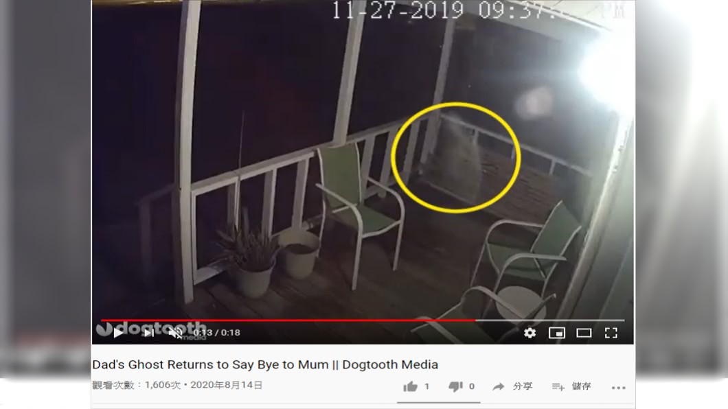 女兒與母親一致認為，這白影絕對是亡父。（圖／翻攝自Youtube）