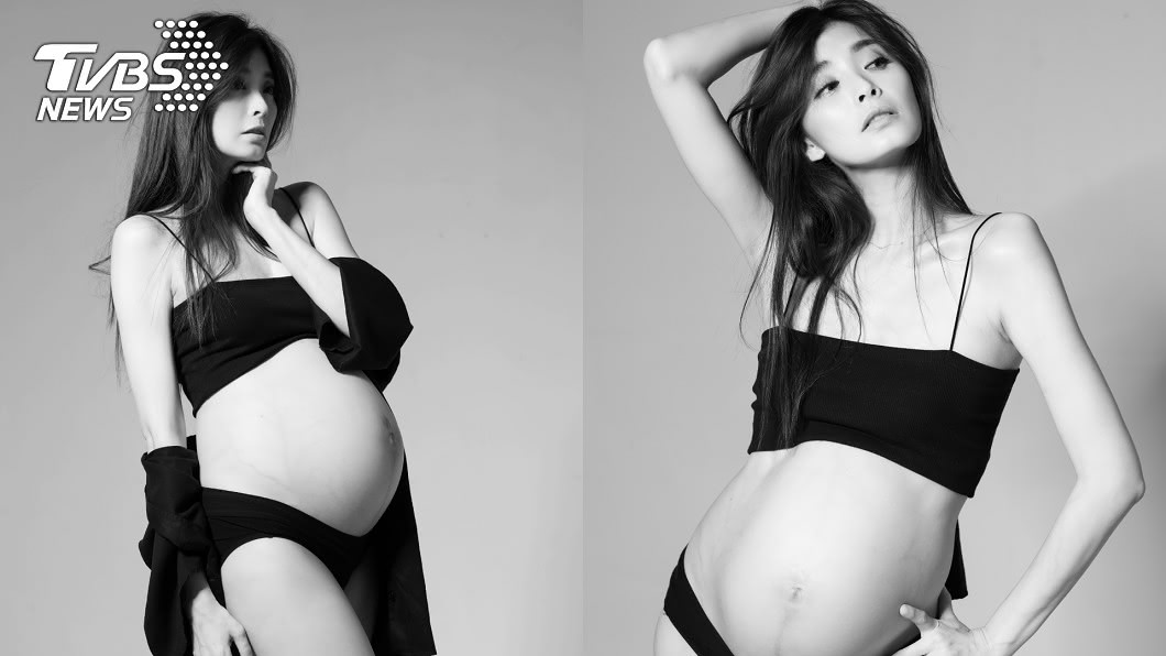 卸貨倒數!夏如芝喜曬8月裸肚 粉絲讚翻:最美孕婦