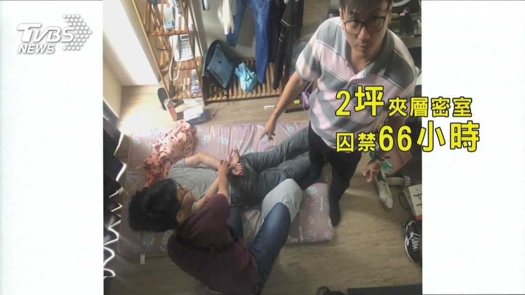 羅育祥將高雄14歲少女囚禁夾層密室66小時。(圖/TVBS)