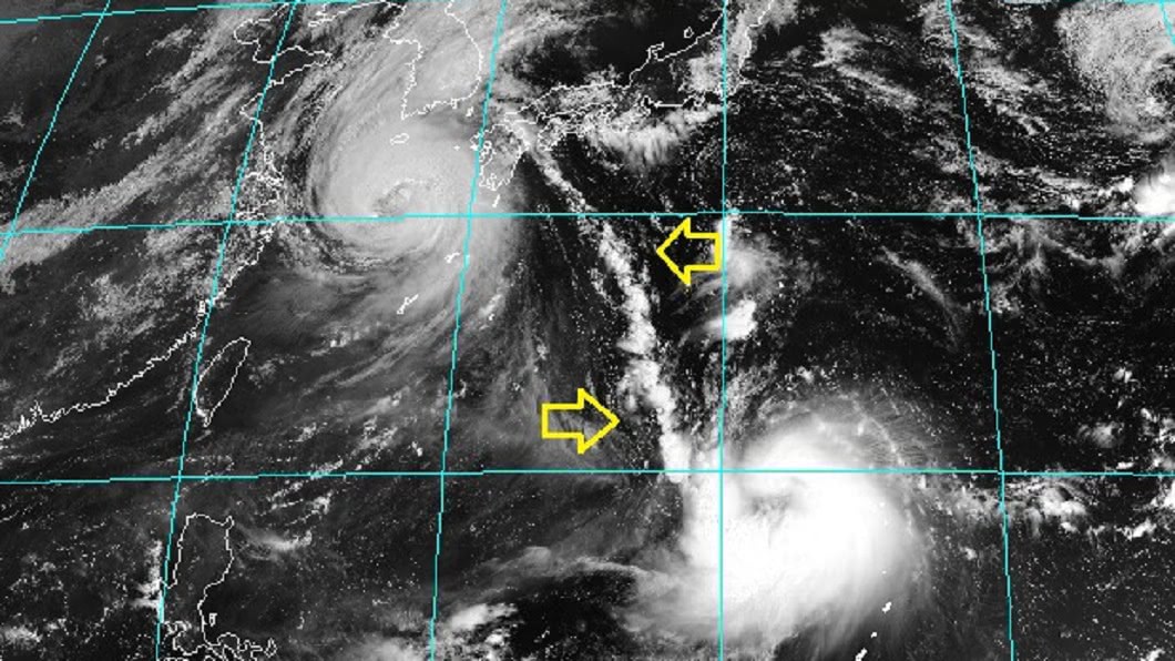 雙颱共舞「手牽手」　氣象專家：還是臍帶關係！