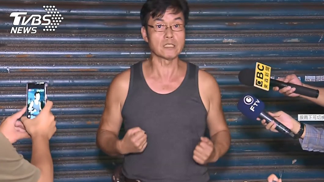 林明進稱曾2、3度向中央反映口罩生產負荷量太大,但都未得到回應。(圖/TVBS)