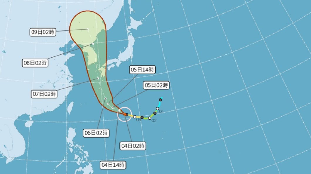 海神可能增為強颱朝日韓前進 對台無直接影響