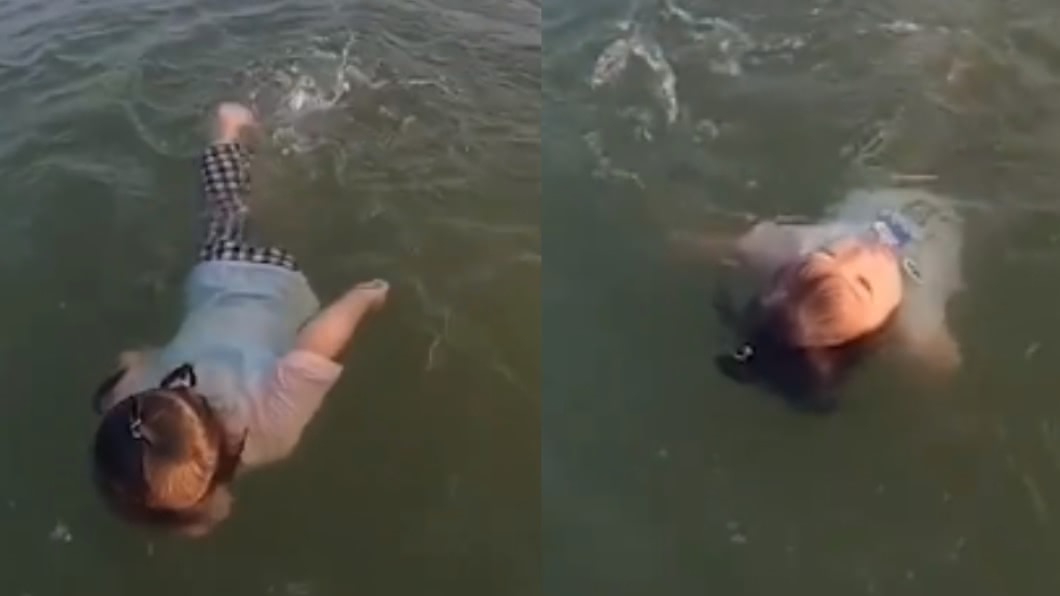 2歲童泳渡200公尺湖泊 網讚嘆:上輩子是魚吧