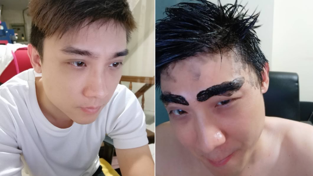 染眉糗大了!看影片自學染眉 卻成《蠟筆小新》