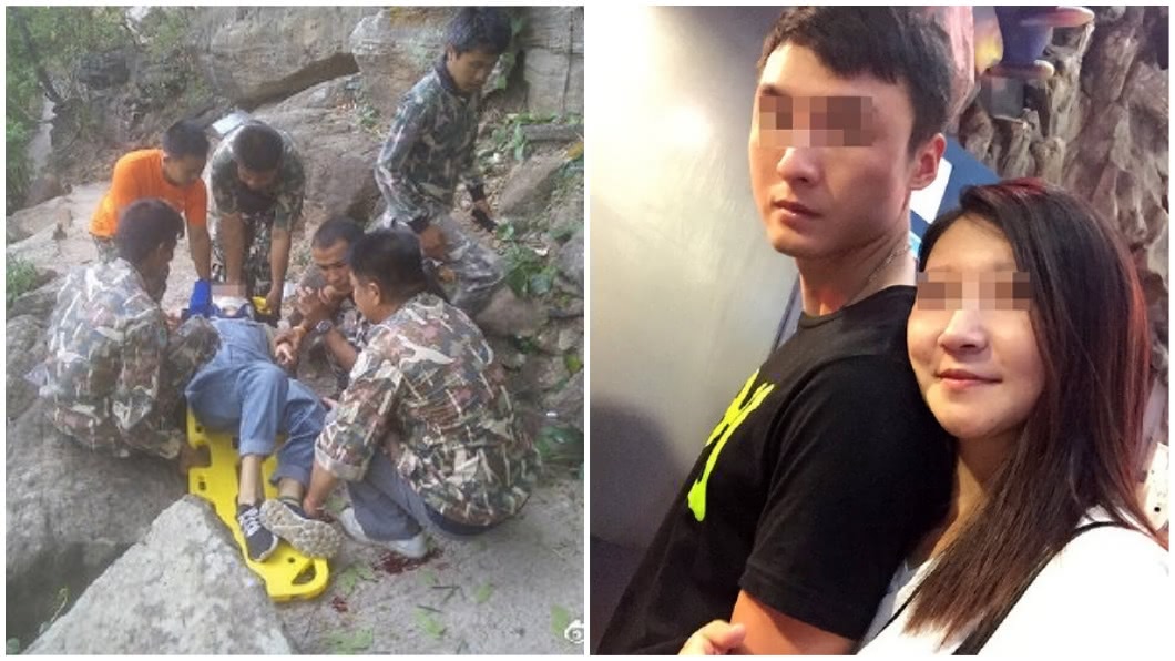 被狠夫推下懸崖生還　孕妻泣訴：他環抱親完就嗆去死吧
