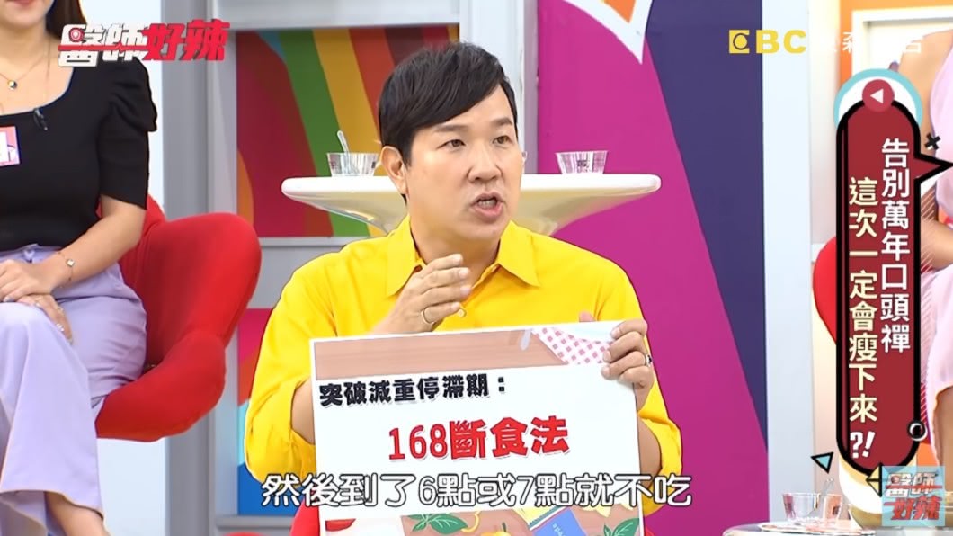 劉爾金上《醫師好辣》節目分享減重過程。（圖／翻攝自YouTube醫師好辣頻道）