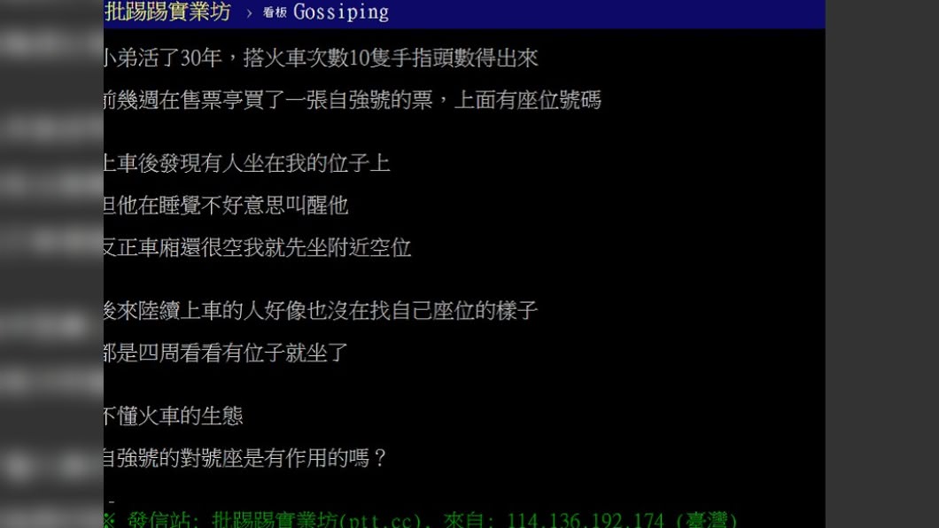 男子在PTT上發文請益。(圖/翻攝自PTT)