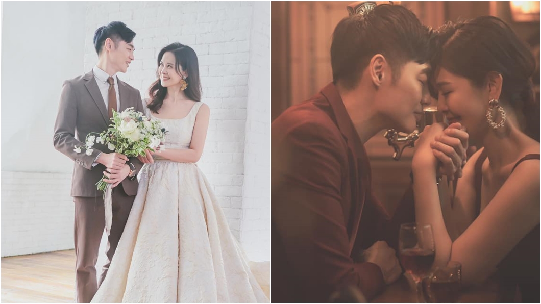 兩人為紀念結婚17週年重拍婚紗。(圖/翻攝自宋逸民和陳維齡的幸福生活臉書)
