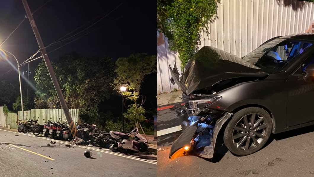 酒駕撞爛整排機車!男雙手一攤喊「沒錢賠」 受害者傻眼
