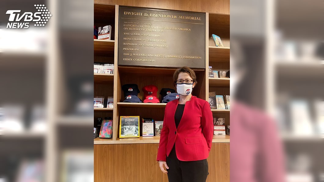 艾森豪總統紀念堂落成 捐贈牆刻印中華民國台灣