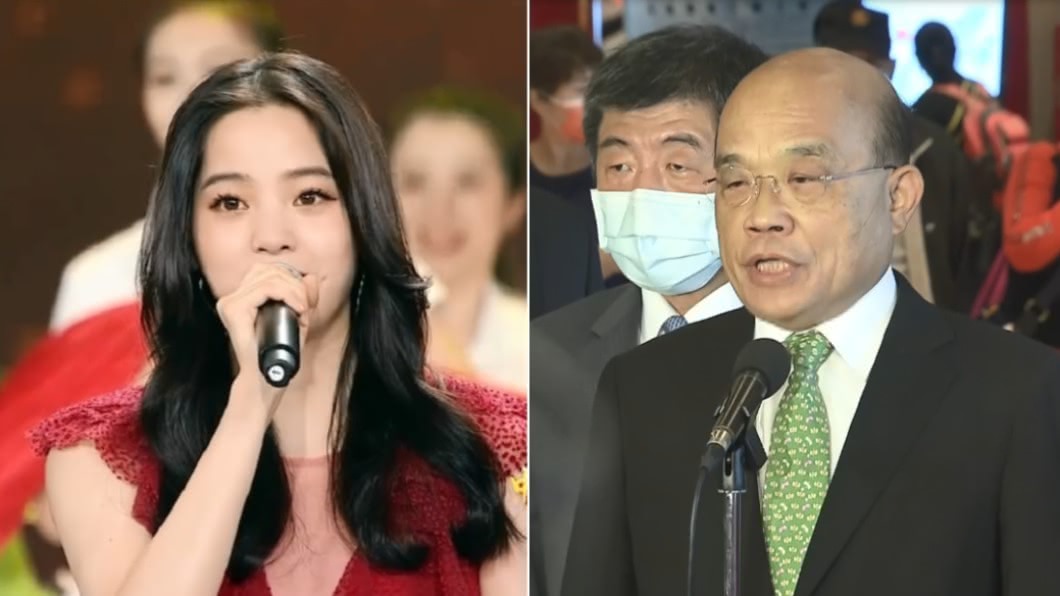 歐陽娜娜唱「我的祖國」 蘇貞昌批:她享受健保和民主