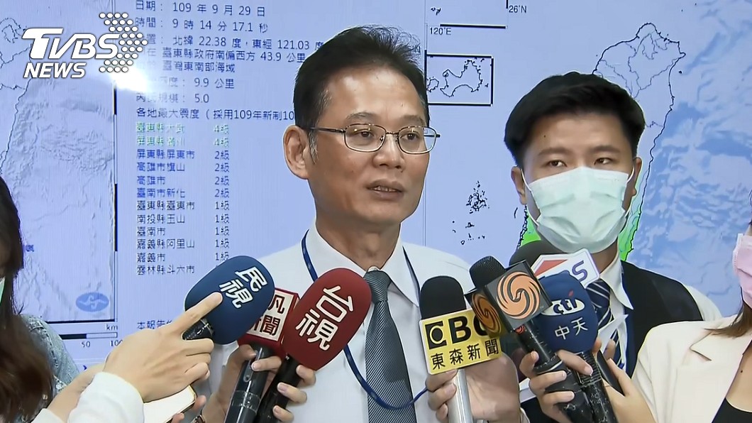 台東連7震!氣象局:20年來首見 預告1週內還有餘震