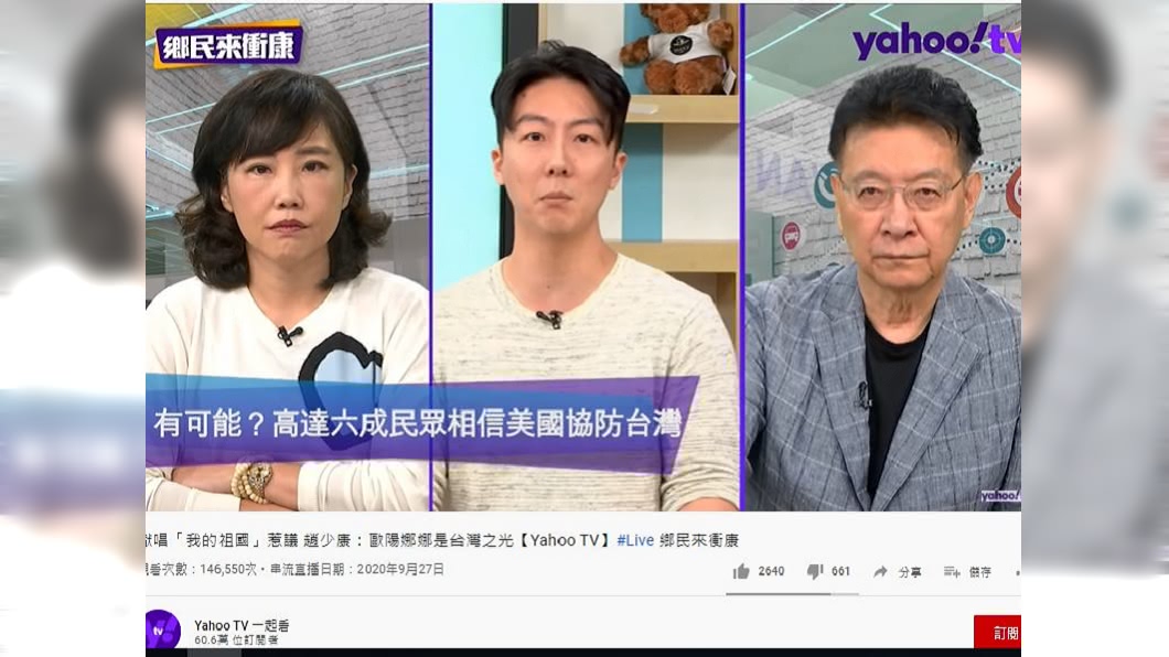 （圖／翻攝自YahooTV一起看YouTube）