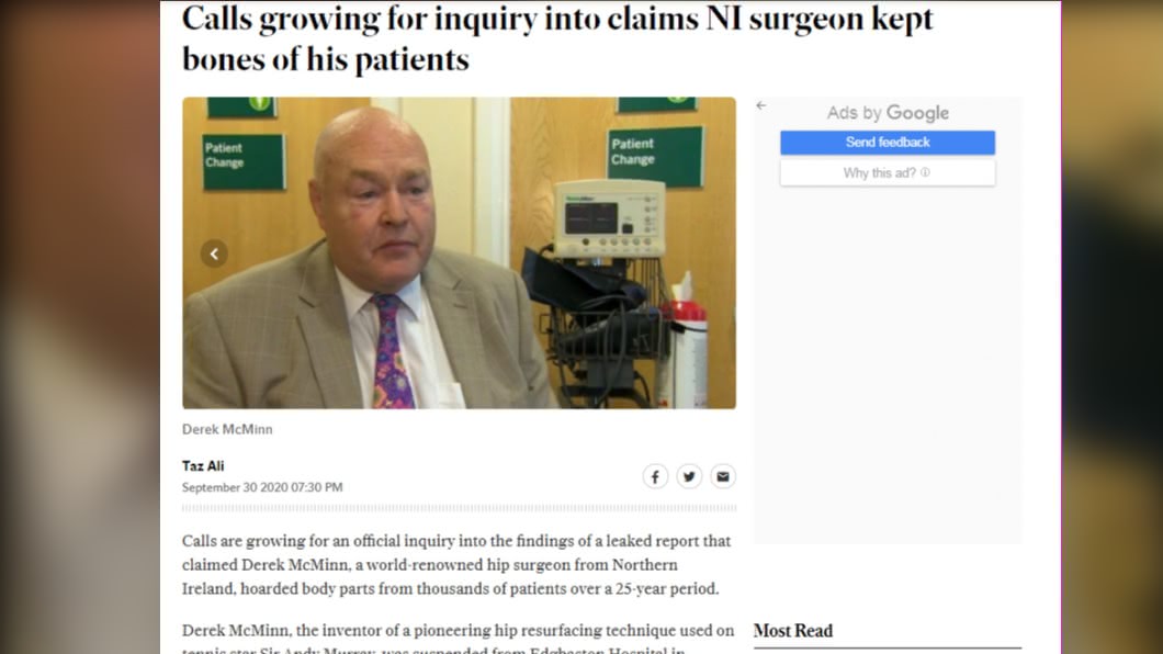 （圖／翻攝自 Belfast Telegraph）