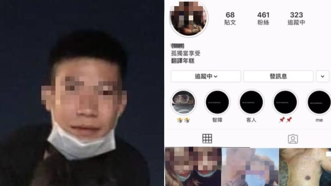 刺青男子將施暴影片PO上個人IG限時動態。（圖／翻攝自臉書）