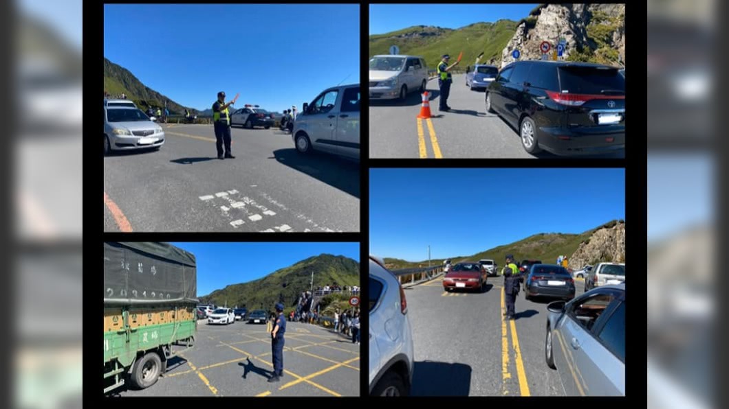 當地警方表示中秋連假車流順暢。(圖/翻攝自南投仁愛警分局臉書)
