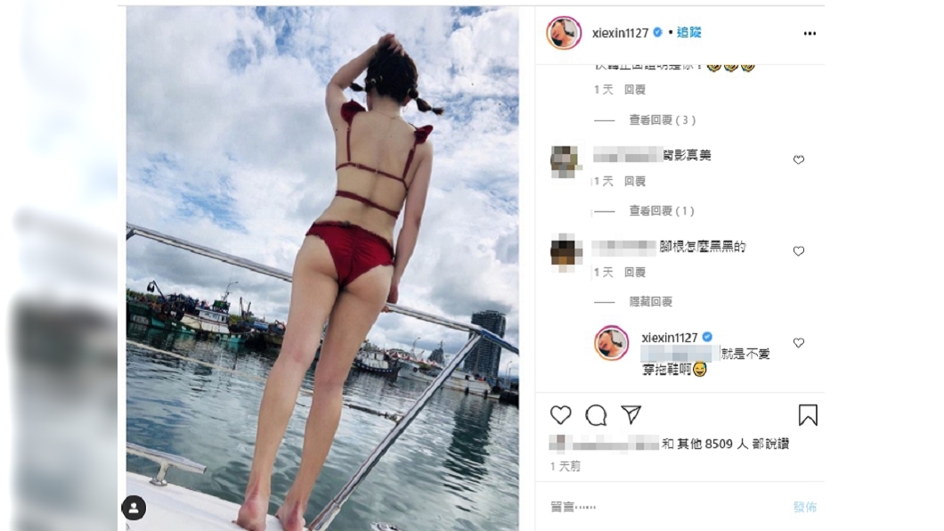 (圖/翻攝自謝忻IG)