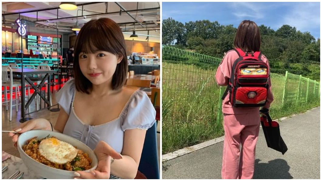 該名童顏正妹還是2個兒子的媽了,她的丈夫還小她3歲。(合成圖/翻攝自IG)