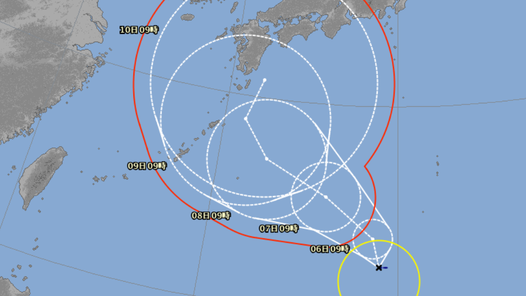 圖/翻攝自日本氣象廳