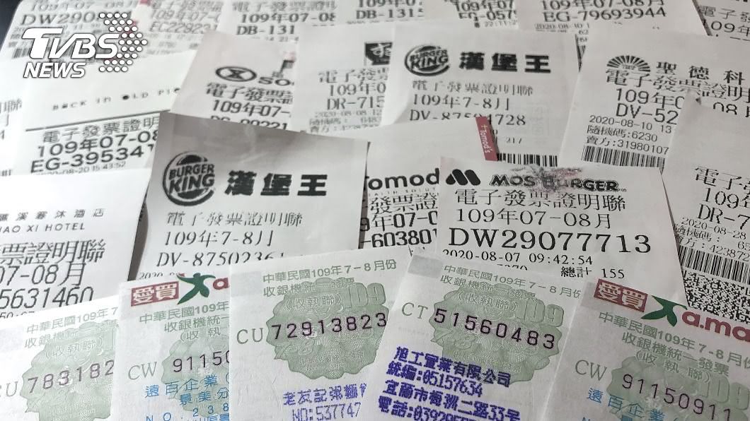 7、8月統一發票200萬元以上大獎 多達17張未領