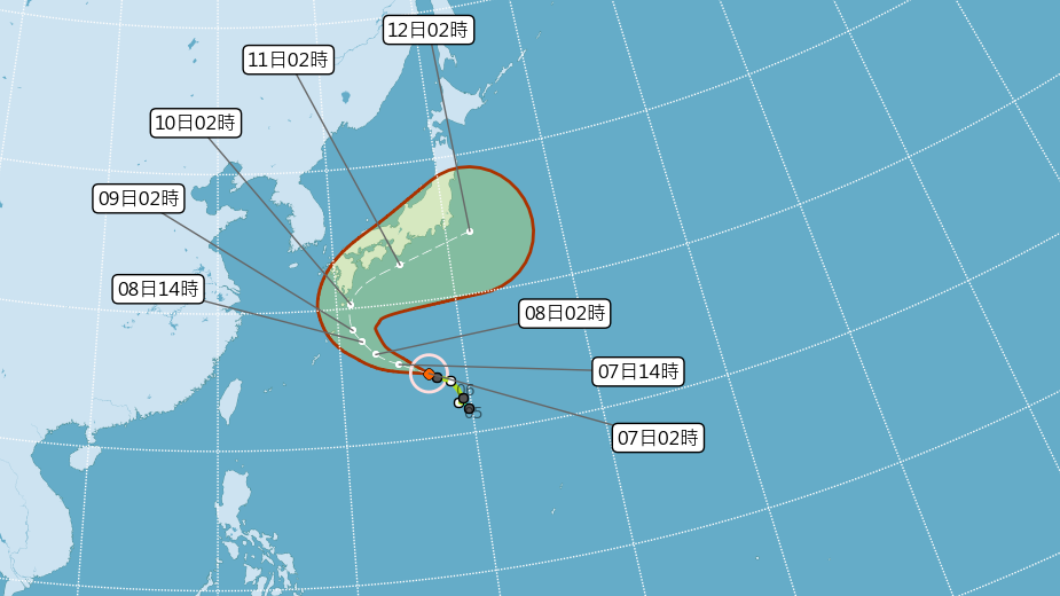 颱風昌鴻大迴轉朝東北前進　國慶連假天氣曝