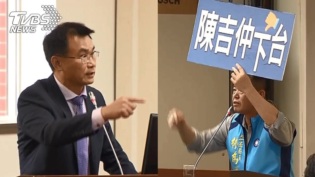 陳吉仲對美豬態度前後迥異遭嗆「無恥」。（圖／TVBS）