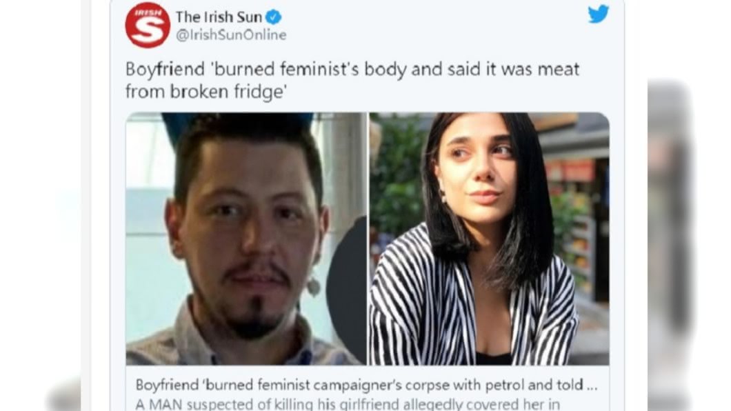 男子殘忍殺害女友還焚屍,竟辯稱臭味是羊肉腐爛。(圖/翻攝自The Irish Sun)