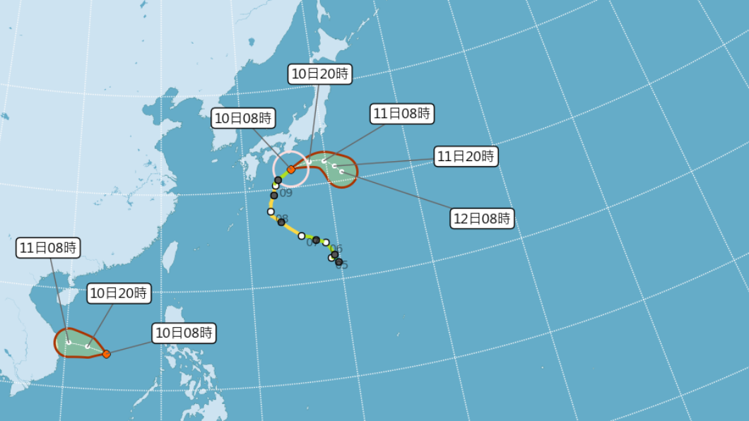 強風大雨襲！日近海湧長浪　颱風昌鴻最新動態曝