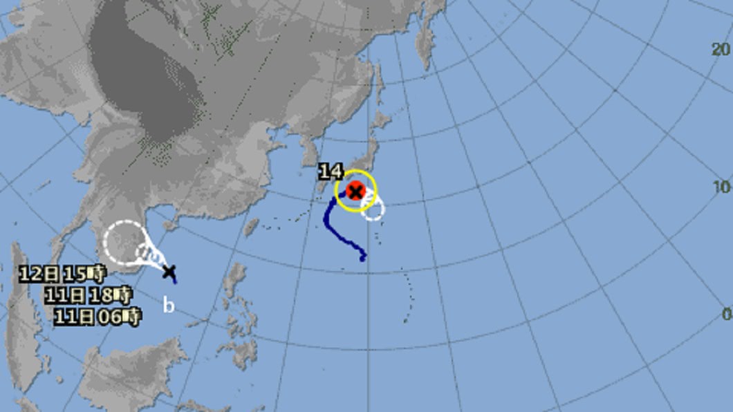 （圖／翻攝自日本氣象廳）